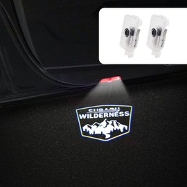 2 pcs Non-Fading LED Car Door Logo Lights Courtesy Projector Laser Welcome Light Ghost Shadow Forester Accessories Puddle lamp Compatible with Forester (Wilderness)