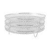 3Pcs Air Fryer Dehydrator Racks Stackable Food Grade Stainless Steel