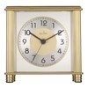 Acctim Hampden Mantel Clock Quartz Metal & Glass Floating Effect