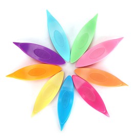 Juego de 9 Uds. De Lanzaderas de Frivolité de Plástico Colorido para Hacer Encajes, Herramienta Artesanal, Juego de Hilo para Tejer, Costura