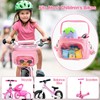 Girls Bike Basket Front, Pink Bicycle Handlebars Basket Fit Most