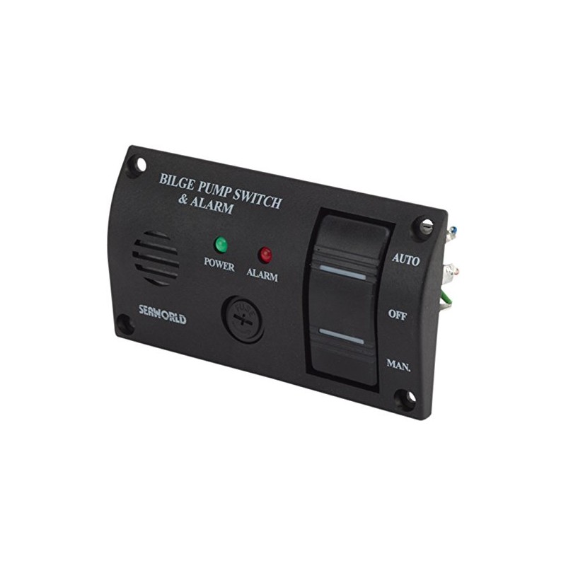 Sea-Dog Bilge Water Alarm Panel w/ Pump Switch
