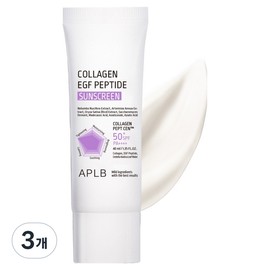 APLB Collagen EGF Peptide Sunscreen SPF50+ PA++++, 3 Pieces, 40ml / APLB 콜라겐 EGF 펩타이드 선스크린 SPF50+ PA++++, 3개, 40ml
