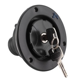 Fuel Cap 80 mm Water Tank Cap with 2 Keys Leak-Proof Water Drinking Water Lid for Motorhome Caravan RV Camper, for ID 38 mm Water Pipes 30-40 mm Door Sign Thickness