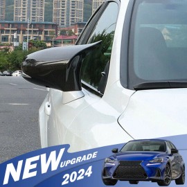 carmirrorshop FOR 14-20 LEXUS IS200t IS300 IS350 M STYLE CARBON LOOK SIDE MIRROR COVER OVERLAY