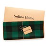 Solino Home Linen Check Table Runner 48 inch – 100%