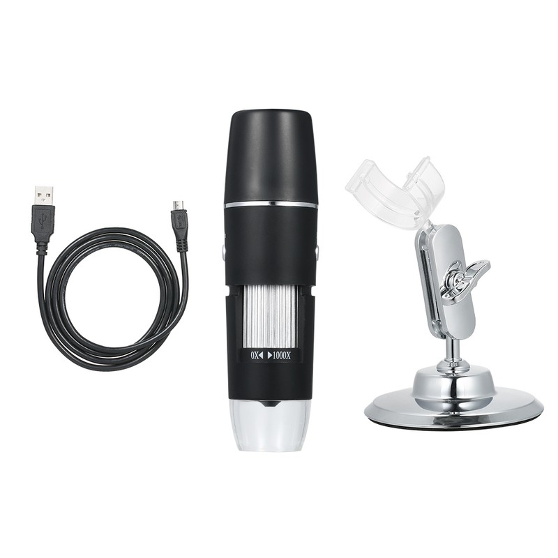 1000X Magnification USB Digital Microscope with Stand Magnifier with 8-LED