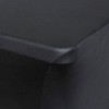 Obstal 6ft Stretch Black Spandex Table Cloth for Standard Folding
