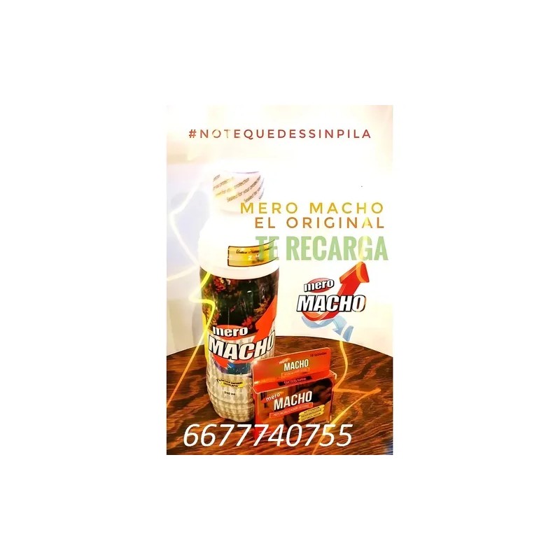 Suplemento nutricional y deportivo Mero Macho botella 500ml