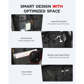 Benlari Tour Pack Lid Organizer Motorcycle Universal Storage Liner Bag Clear Pocket Waterproof Fit For Harley Davidson Street Glide Road King Road Glide Electra Glide