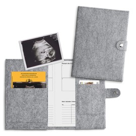 kwmobile Felt Maternity Log - Cover for German Maternity Log with Extra Compartments