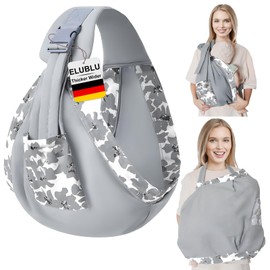 2-in-1 Hip Carrier, Breathable, 100% Cotton, Hip Carrier Toddler with Attachment Loops, for Mum, Travel, Baby Carrier, Side Hip Carrier, Baby Carrier 0-42 Months, for Babies up to 20 kg, Multi-Purpose