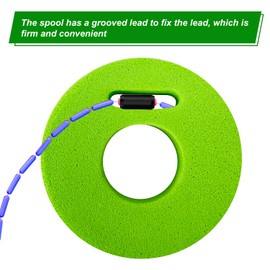 100 Pcs Fishing Line Storage Fishing Foam Spools, Foam Fishing Winding Board Fishing Line, Fishing Line Spools, Fishing Foam Spool with Lead Slot For organizing and Storing Fishing Lines(Random Color)