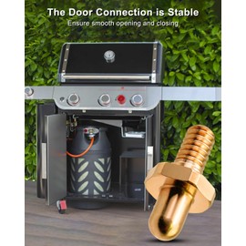 70332 Grill Door Hinge Pin Fit for Weber Genesis Summit Spirit Grills, Adjustable Grill Door Hinge Pin and Nut Kit Replacement