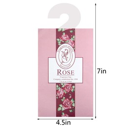 12 Pack Fragrance Sachet Bags, Natural Moth Repellent, Lavender Bags, Wardrobe Fresheners Hanging for Drawers Closets, Rooms, Wardrobes, Bathrooms,Cars(Jasmine, Rose, Lavender, Lily, Ocean, lemon)