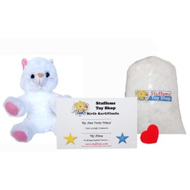 Bear Factory Make Your Own Stuffed Animal Mini 8 Inch White Kitty Kit - No Sewing Required!