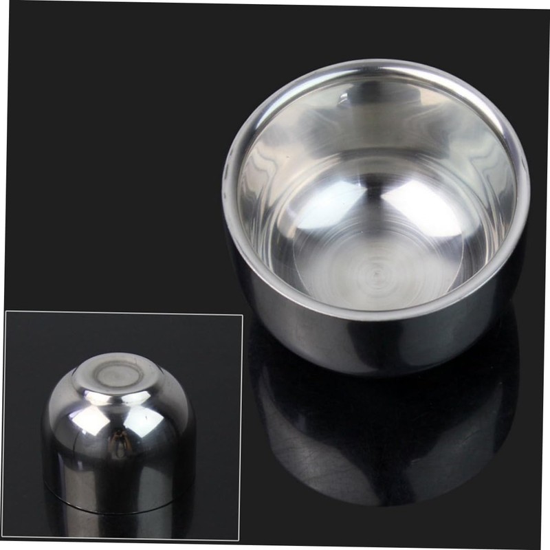 FRCOLOR Stainless Steel Shaving Brush Shaving Bowl Set Women's and