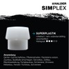 Halder 3717040"Simplex TPE Superplastic Soft-Face Mallet with Reinforced Cast Steel