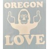 Custom Oregon Love 6” Decal - White - Custom Colors