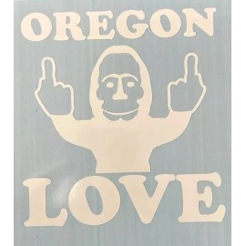 Custom Oregon Love 6” Decal - White - Custom Colors Available!