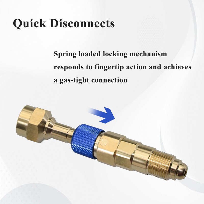 Gugaguga QDB33 Argon Inert Gas Regulator, Quick Connect and Disconnect