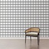 York Wallcoverings 750 Home Buffalo Check Grey Peel and Stick