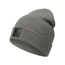 Occulto Leather Patch Winter Beanie Hat -