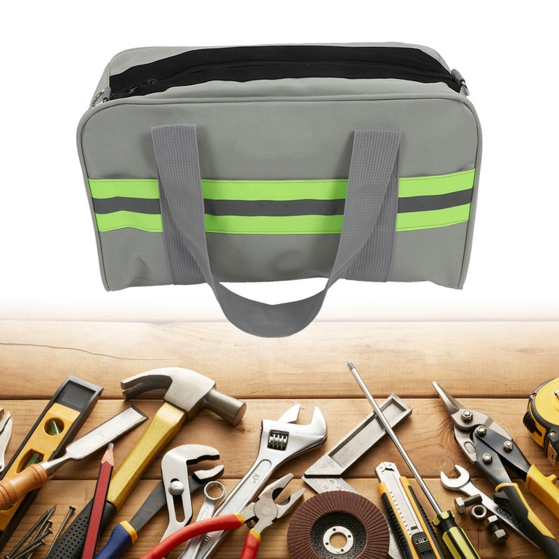 Tool Bag Wide Mouth Oxford Cloth Large Capacity with Reflective