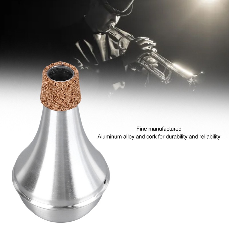 Trumpet Mute Silencer Aluminum Alloy Practice Musical Instrument Part Accessory