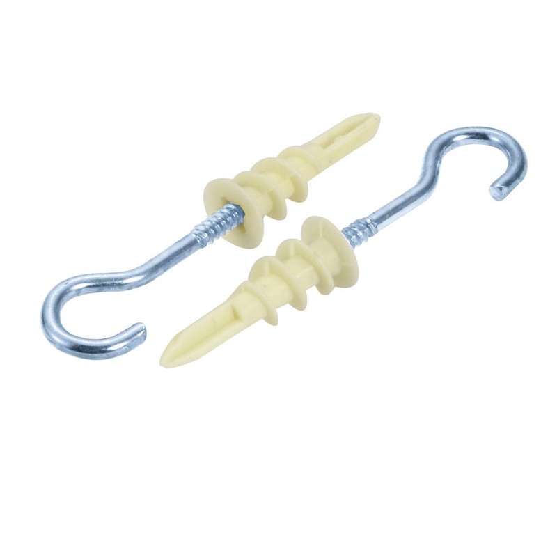 uxcell 10Pcs Self Drilling Drywall Anchor 14mm Inner Dia Zinc