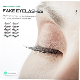 Baluue 10 Pairs Eyelashes Lash Packaging Eye Lash Strip Lash Strips Bulk Lashes Single Lashes Colorful Eyelash Pestañas Postizas Cosmetic Lashes False Eyelash Strip Fake Lash Strip Pp