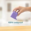 OmieBox (2 pack) Leakproof Dips Containers To Go, Salad Dressing
