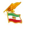 12Pcs Iran Persia Flag Lapel pins Bulk Metal Persian Iranian