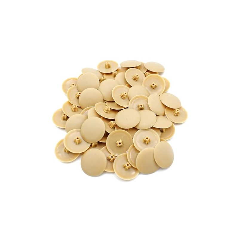 Beige Pozi Screw Head Caps - Press Fit - Pack