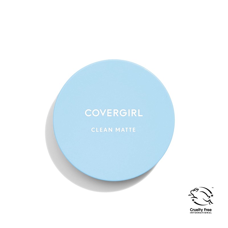 COVERGIRL Clean Matte Pressed Powder, Medium Light 535, 0.35 Oz,