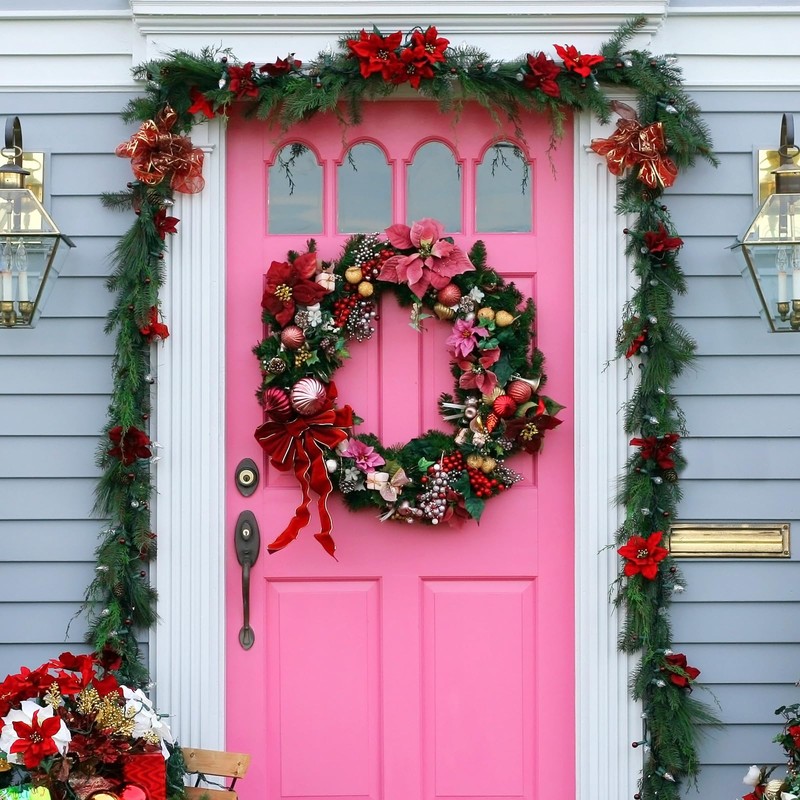 COHEALI Ring Sucker Wet Floral Foam Wreath 11.2 inches Wet