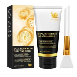 Snail Mucin Night Wrapping Mask, Deeply Hydrating & Firming Overnight Wrapping Peel Off Masks, Snail Mucin Mask For Glass Skin
