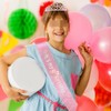 9th Birthday Sash and Tiara Crown Pink Crystal Birthday Crown