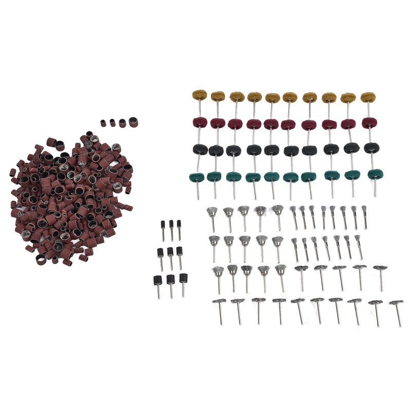 423Pcs Sanding Drum Sleeves Buffing Polishing Wheel Set Drums Mandrels