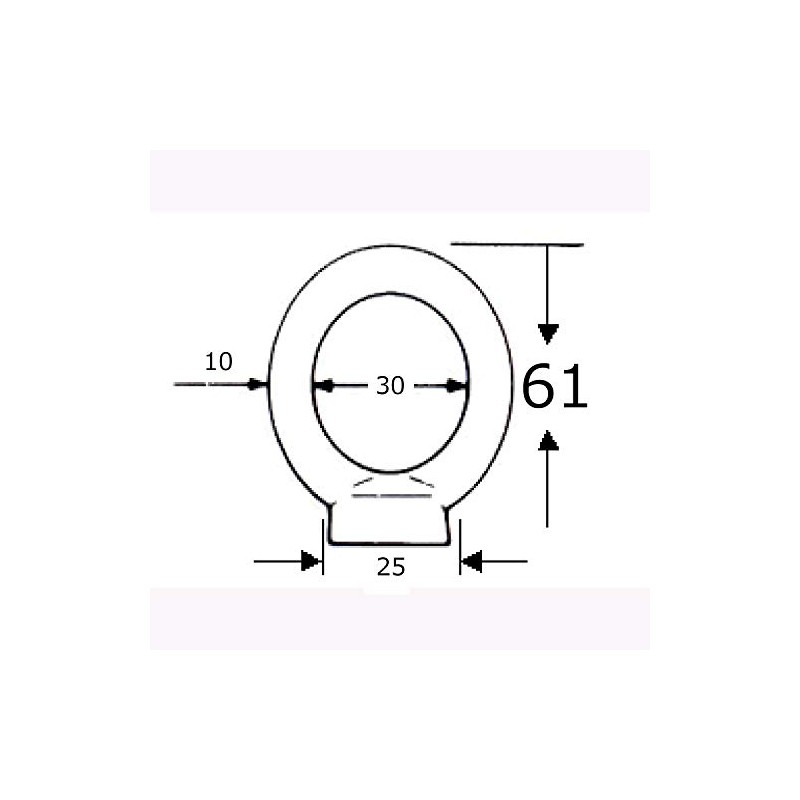 AII Eye Nut 2/1" Lifting Joint Fixed 15-106