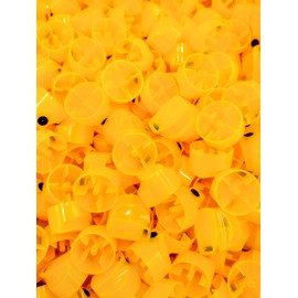 Spray Paint Caps Yellow Universal Banana for Female Cans, 0.7" Thin Clean Lines - Fits MTN, Ironlak, Belton, Montana, Flame and more! (20)