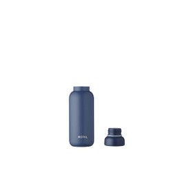 Mepal - Ellipse Insulated Flask - Double-Walled Thermal Water Bottle - Thermos Flask for On the Go - 9 Hours Hot & 12 Hours Cold - Stainless Steel - 350 ml - Nordic Denim