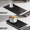 2 Burner Electric Cooktop 110v, Plug in Stove Top Burner,