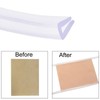 TA-VIGOR Trim Seal, Transparent PVC U-Seal Channel Edge Protector Sheet,