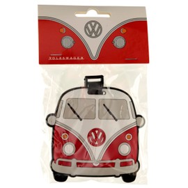 Puckator LUT29 Volkswagen VW T1 Camper Bus Red PVC Luggage Tag