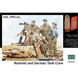Masterbox Mas3561 1:35 - Rommel And German Tank Crew Plastic Model Kit/Soldiers