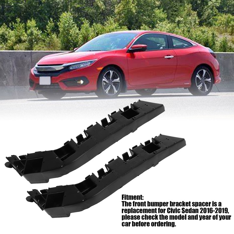 2 Pcs Front Bumper Bracket Holder 71198 TEA T01 ABS