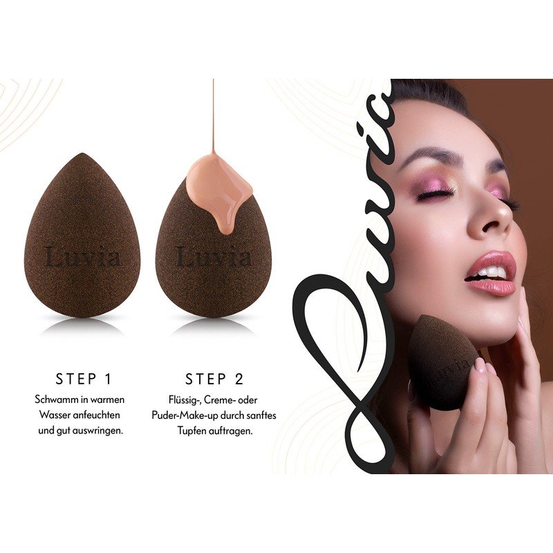 Luvia Beauty Blender Glamour Sponge - Extra Soft Blending Sponge