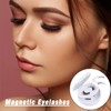 Nadiaen 2 Pairs Magnetic Eyelashes with Applicator, Reusable Magnetic Lashes,