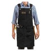 Moslyn Luxury Waxed Canvas Shop Apron Heavy Duty Work Apron